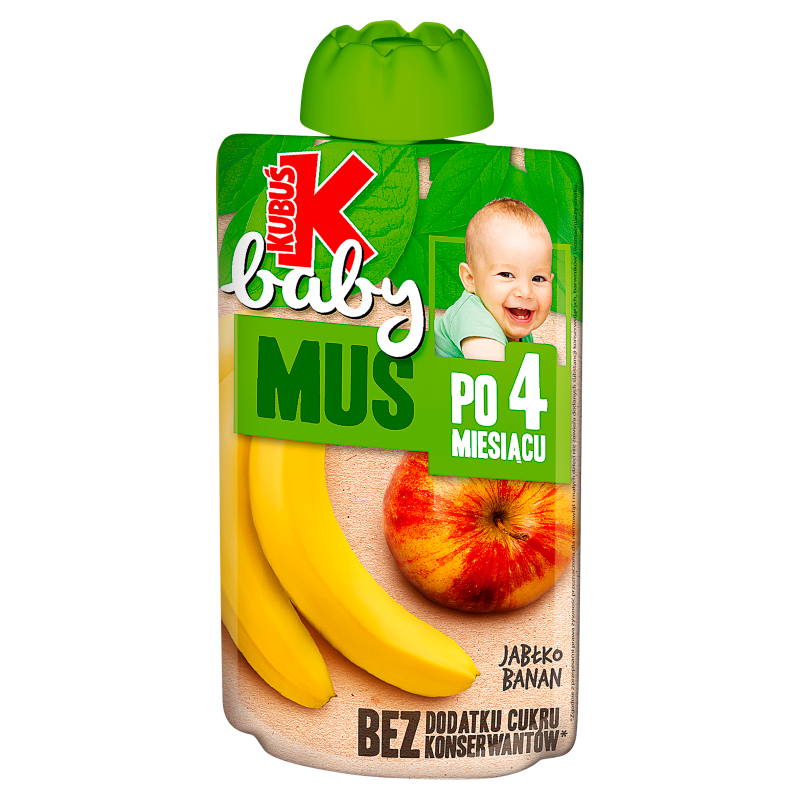 Mus jabłko banan po 4 miesiącu