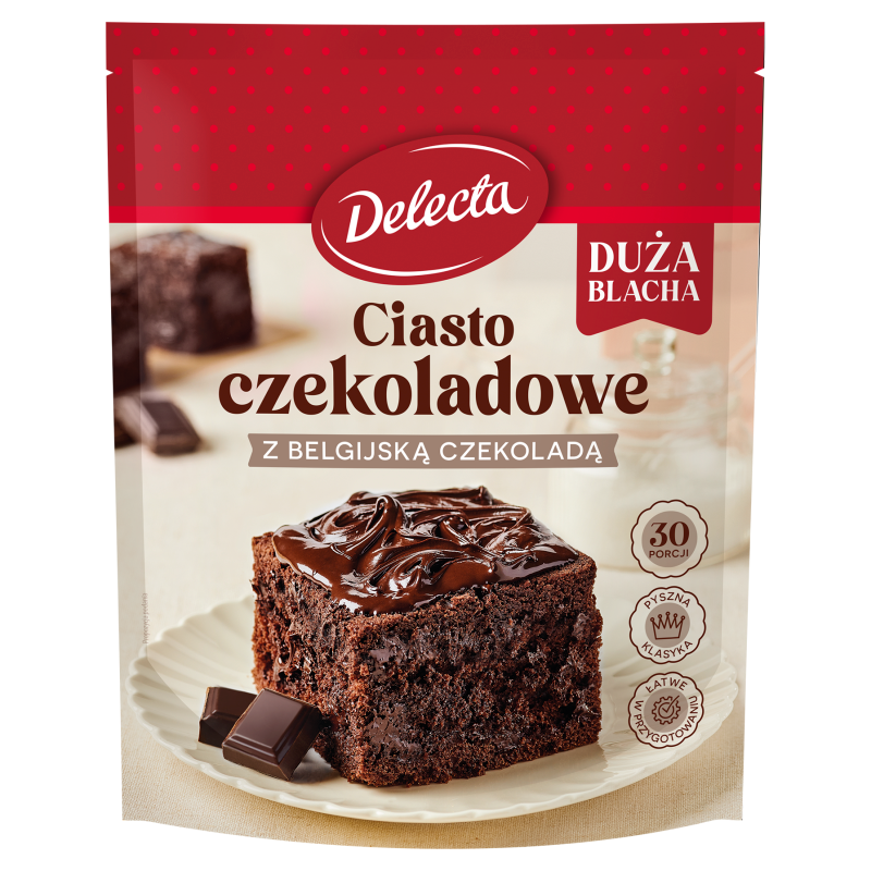 Ciasto czekoladowe z belgijską czekoladą - mieszanka do wypieku