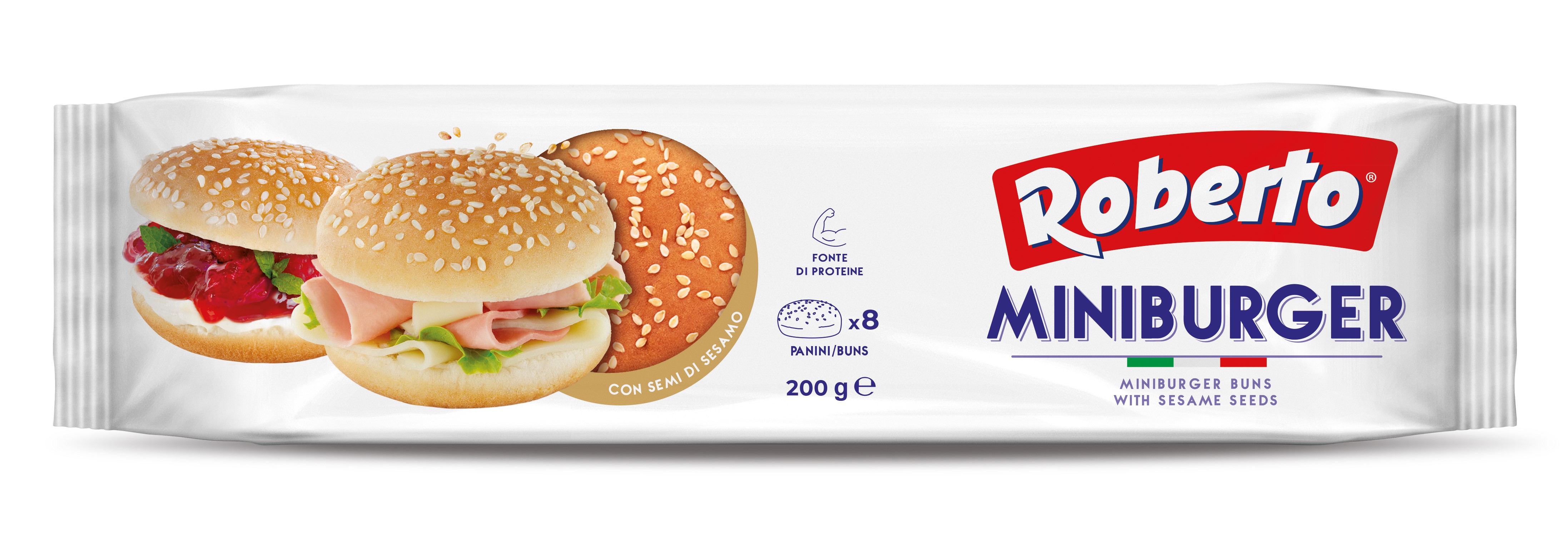 Mini burger - bułki pszenne z sezamem