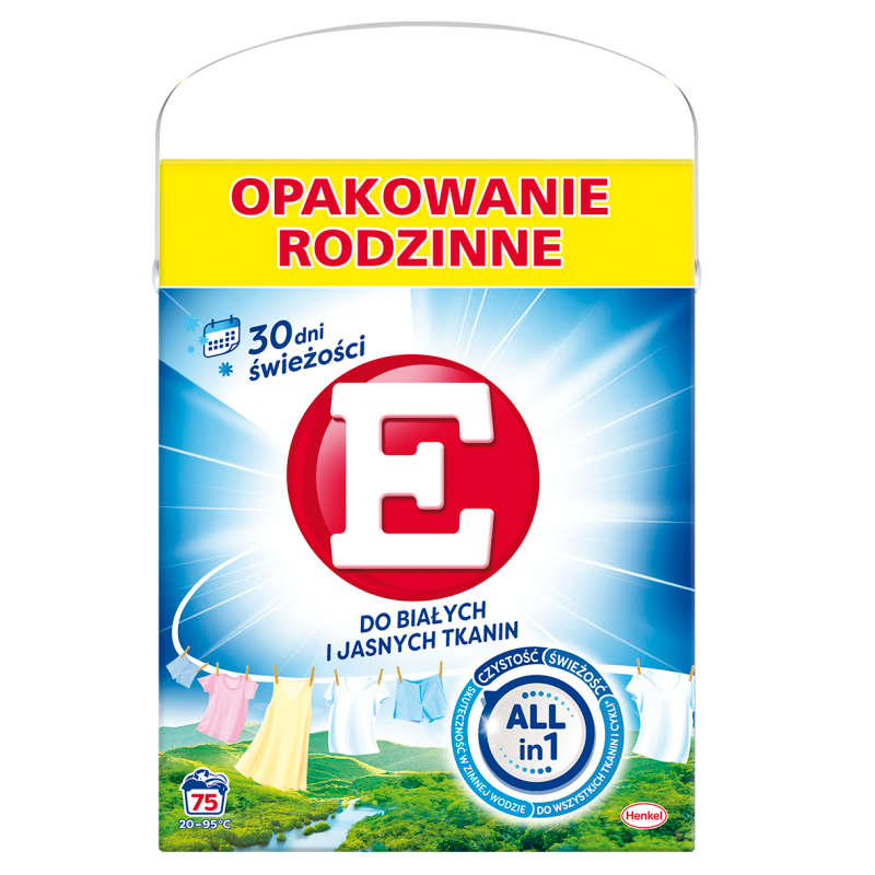 Proszek do prania tkanin białych i jasnych 75 prań 3750g