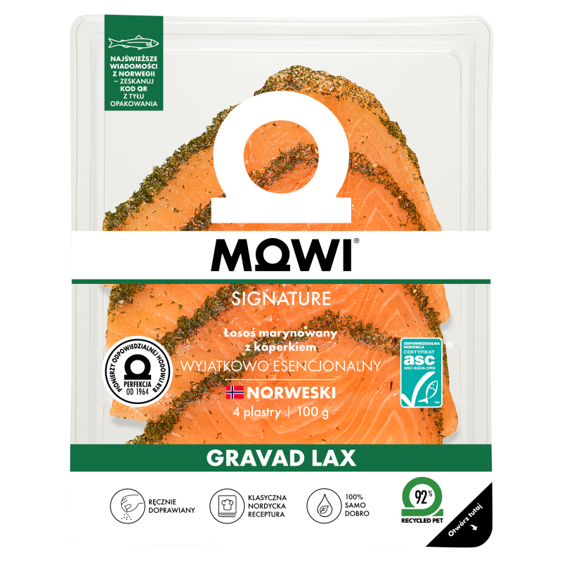Gravad Lax Łosoś wędzony i marynowany w przyprawach