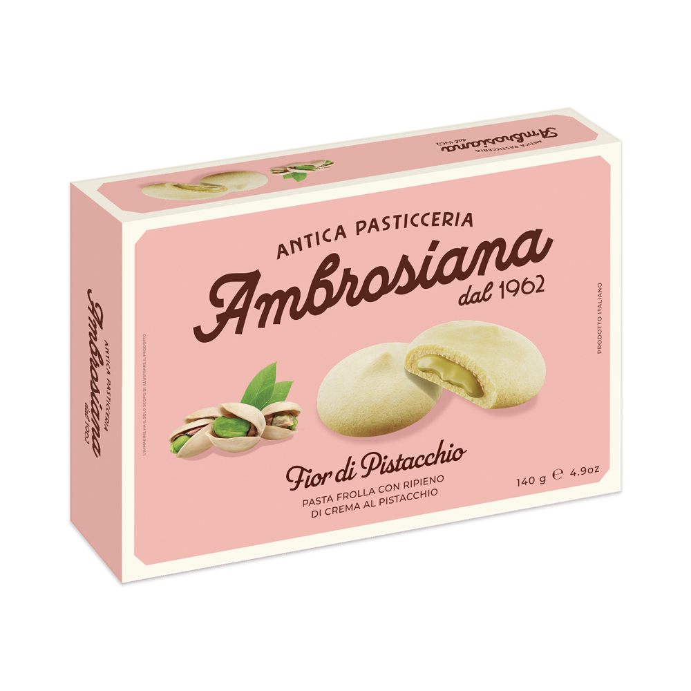 Kruche ciastka z kremem pistacjowym