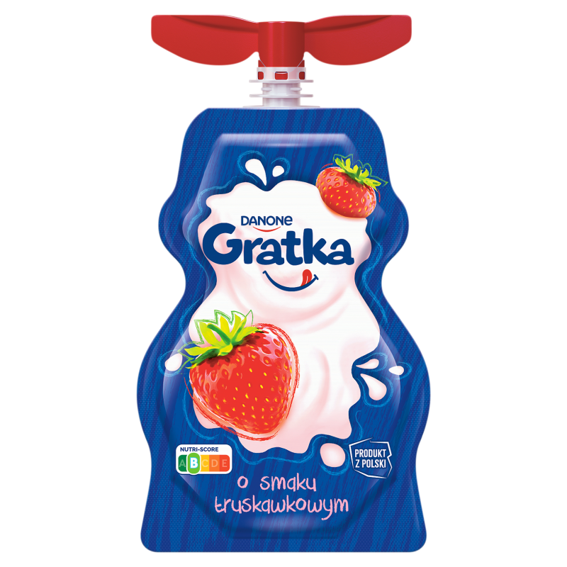 Deser mleczny o smaku truskawkowym