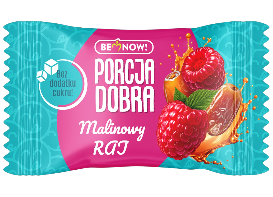 Przekąska daktylowo-malinowa Malinowy Raj