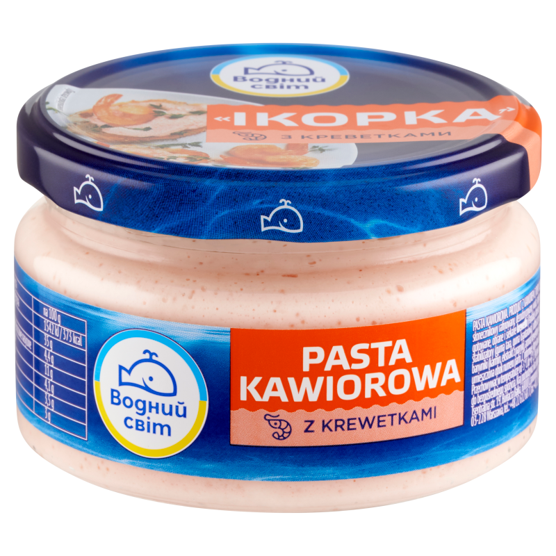 Pasta kawiorowa z krewetkami