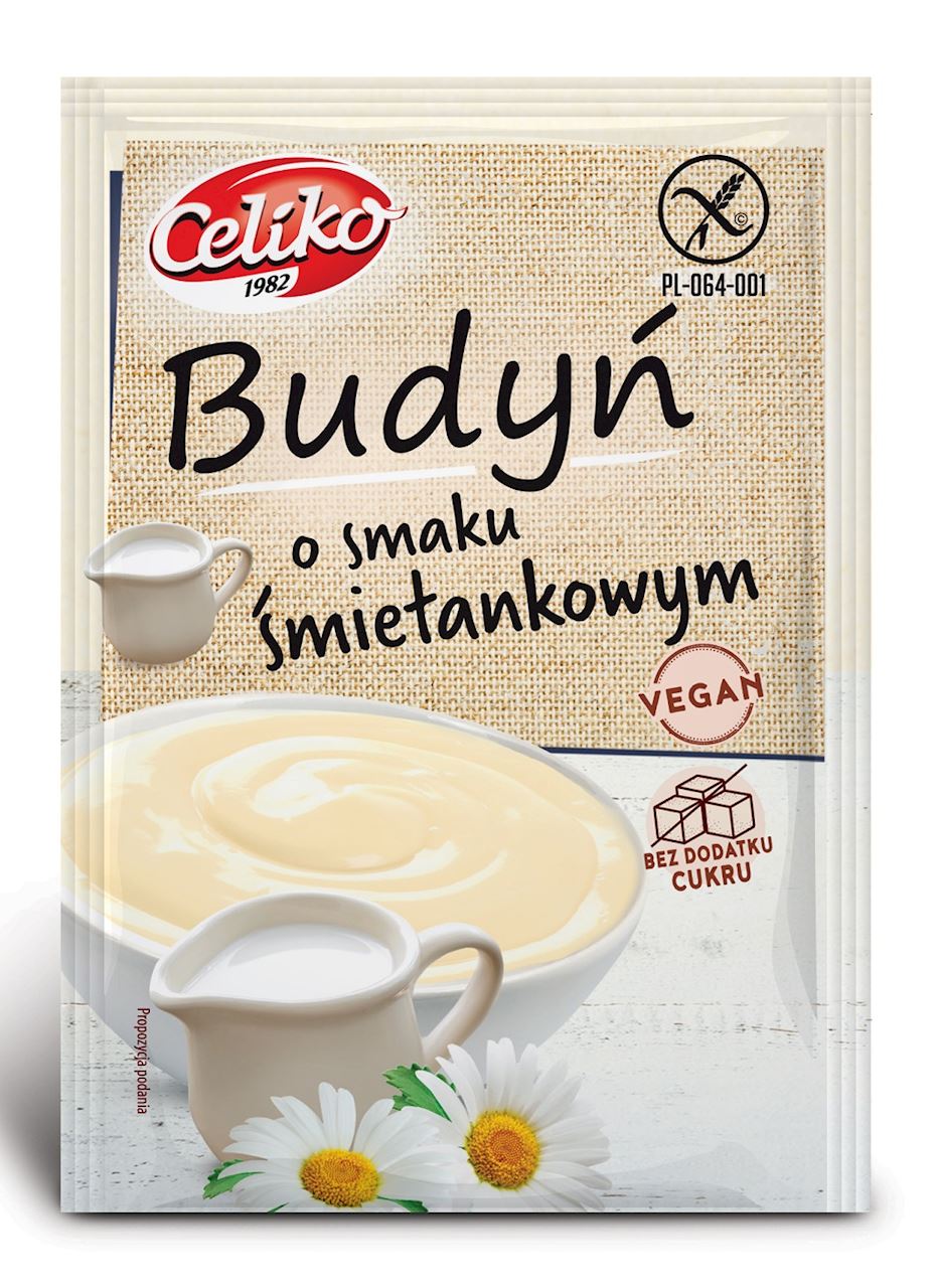Budyń o smaku śmietankowym (bez cukru) bezglutenowy