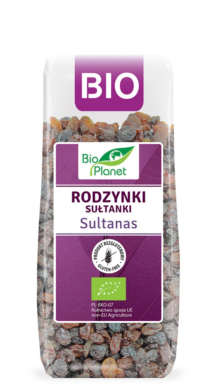Rodzynki sułtanki bezglutenowe BIO