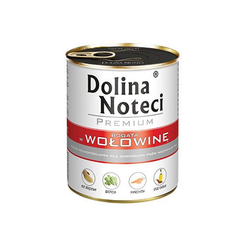 Mokra karma dla psa bogata w wołowinę