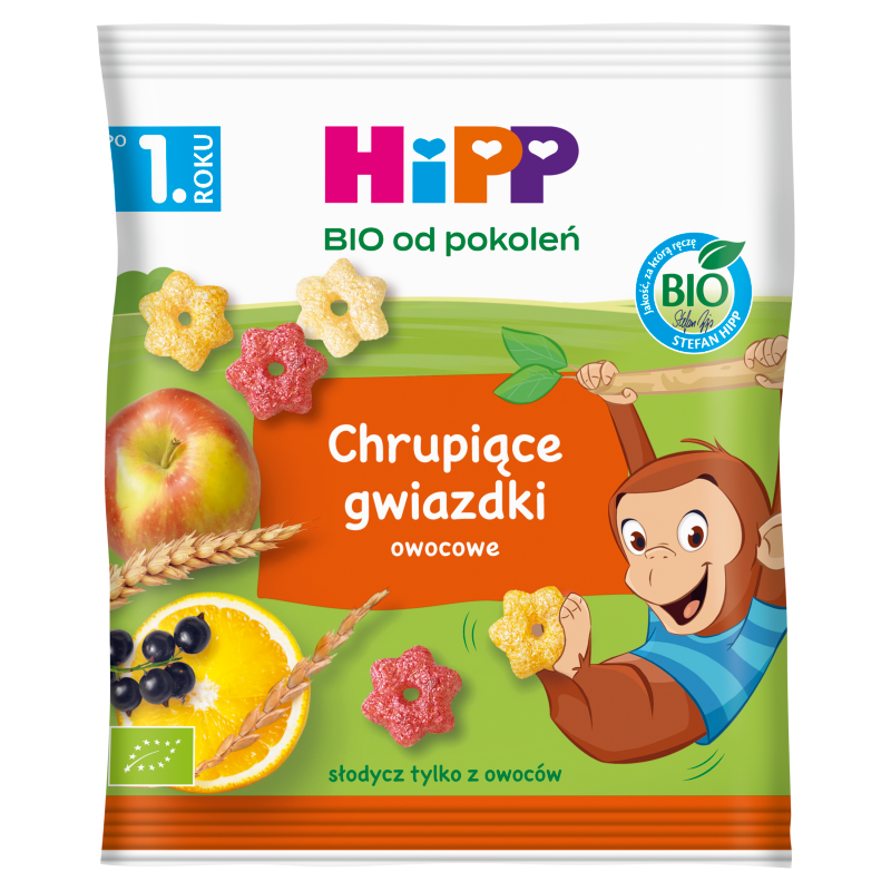 Chrupiące gwiazdki owocowe - po 12 miesiącu