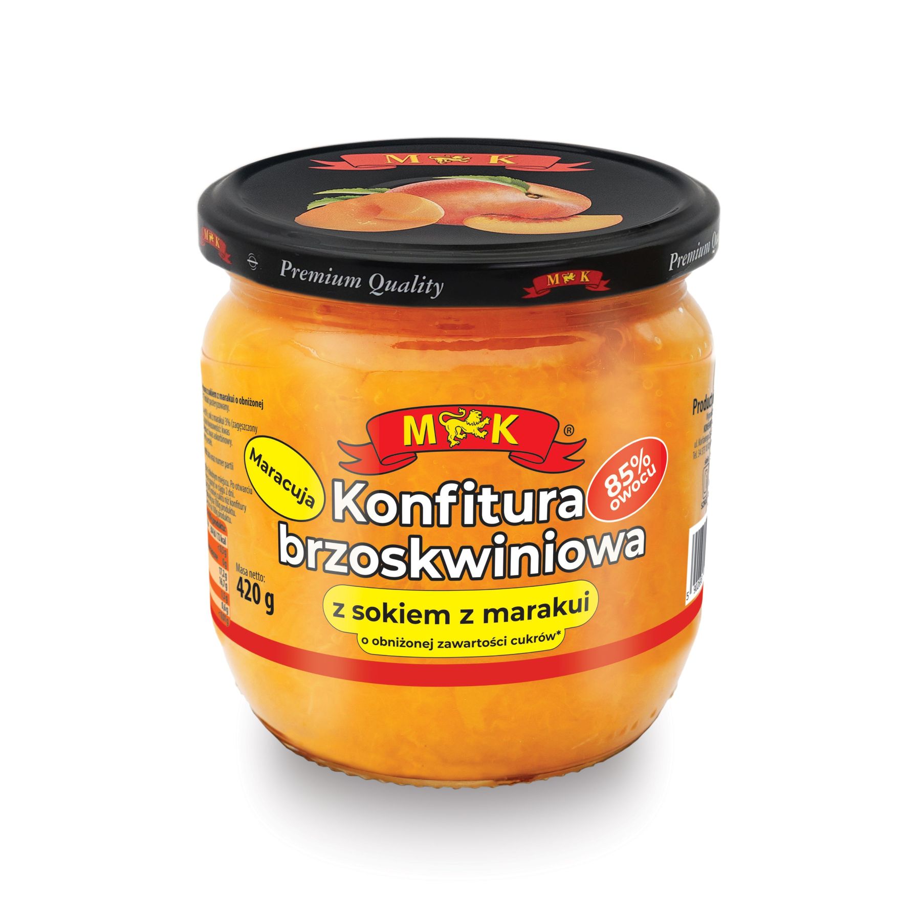 Konfitura brzoskwiniowa z marakują