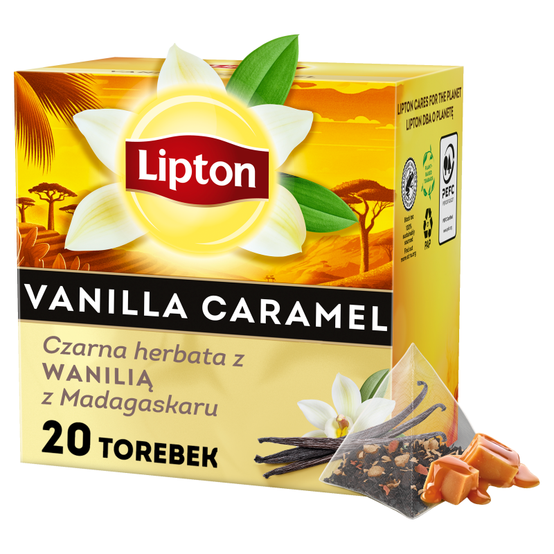 Herbata czarna z wanilią z Madagaskaru 20 piramidek