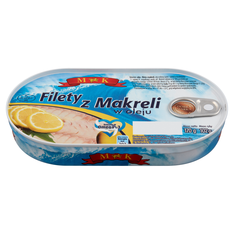 Filety z makreli w oleju