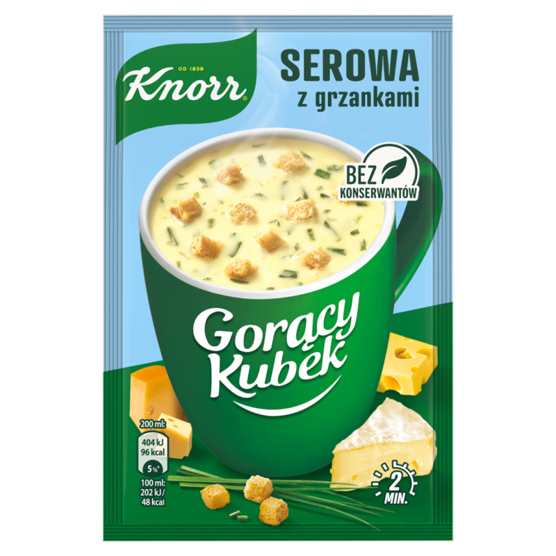 Serowa z grzankami