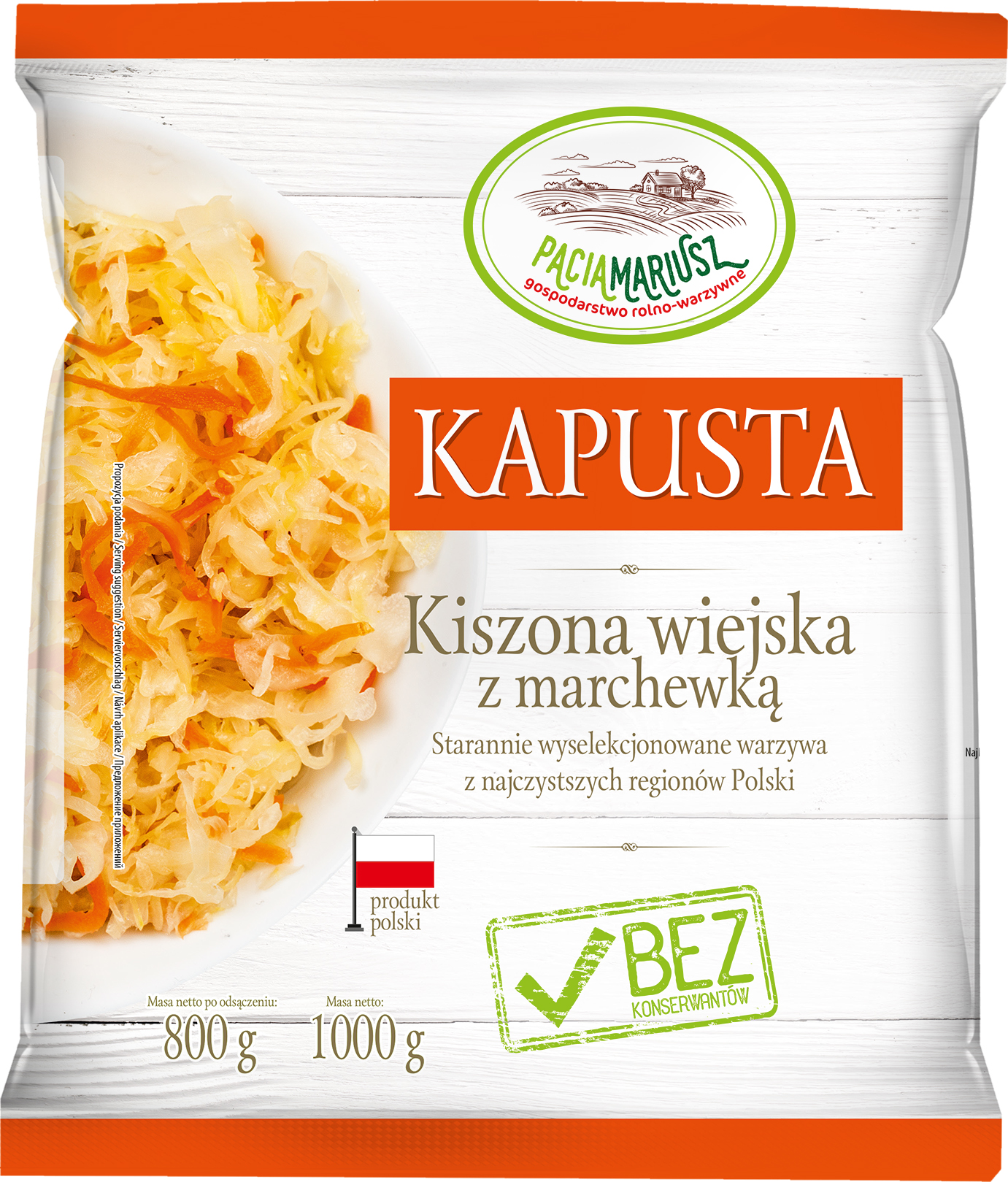 Kapusta kiszona z marchewką