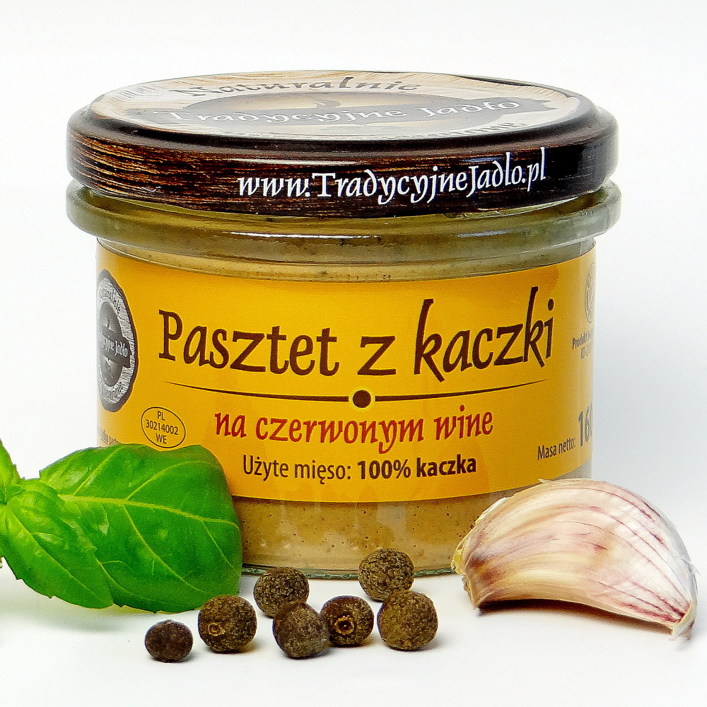 Pasztet z kaczki na czerwonym winie (bezglutenowy)