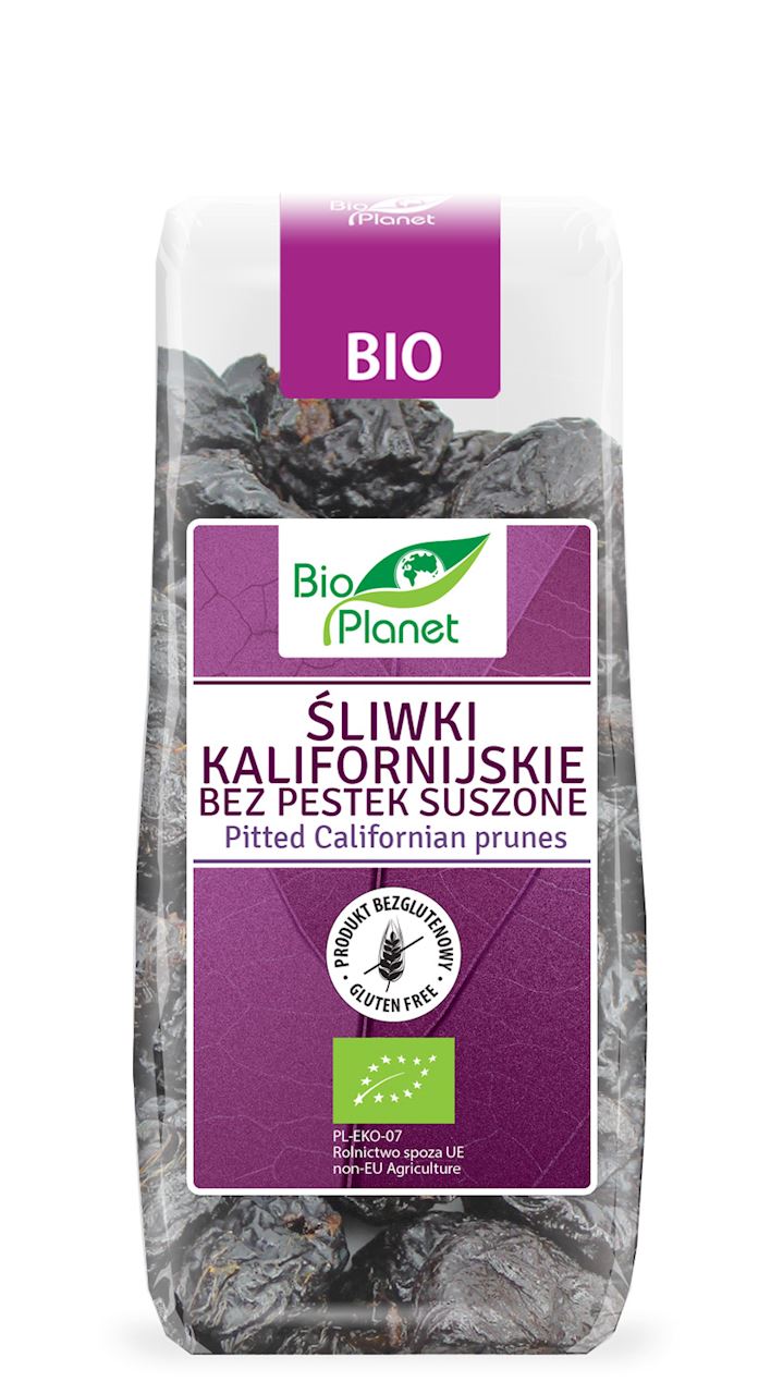 Śliwki kalifornijskie bez pestek BIO (suszone) bezglutenowe
