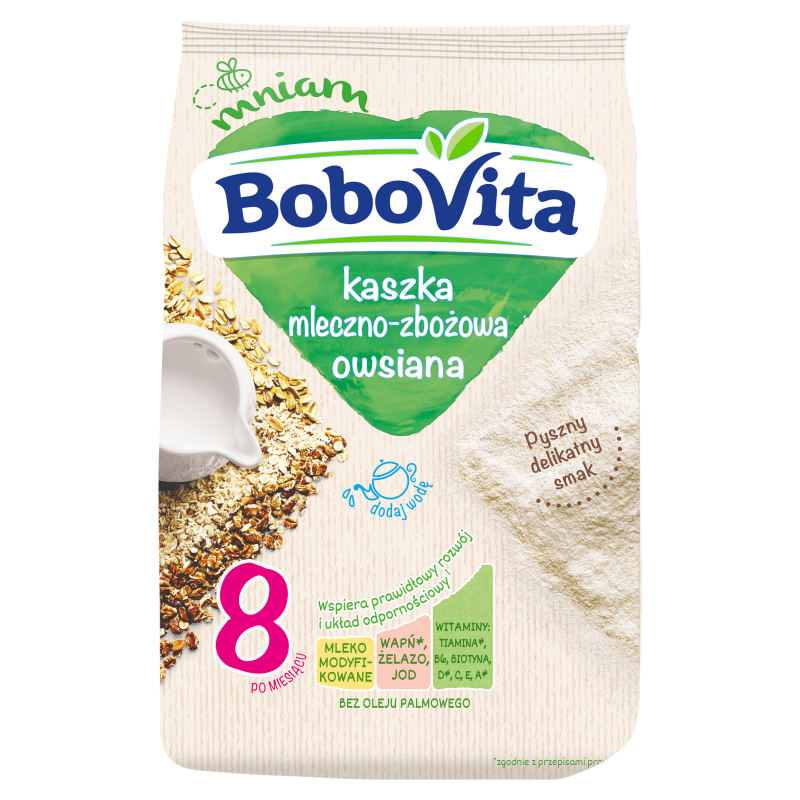 Kaszka mleczno-zbożowa owsiana - po 8 miesiącu