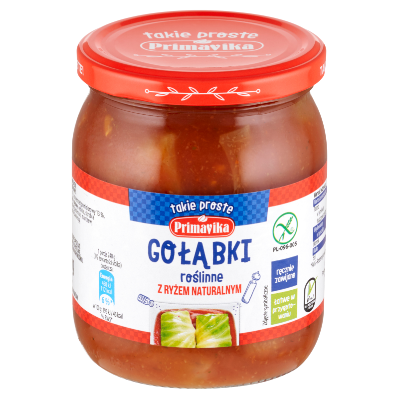 Gołąbki roślinne z ryżem naturalnym bezglutenowe
