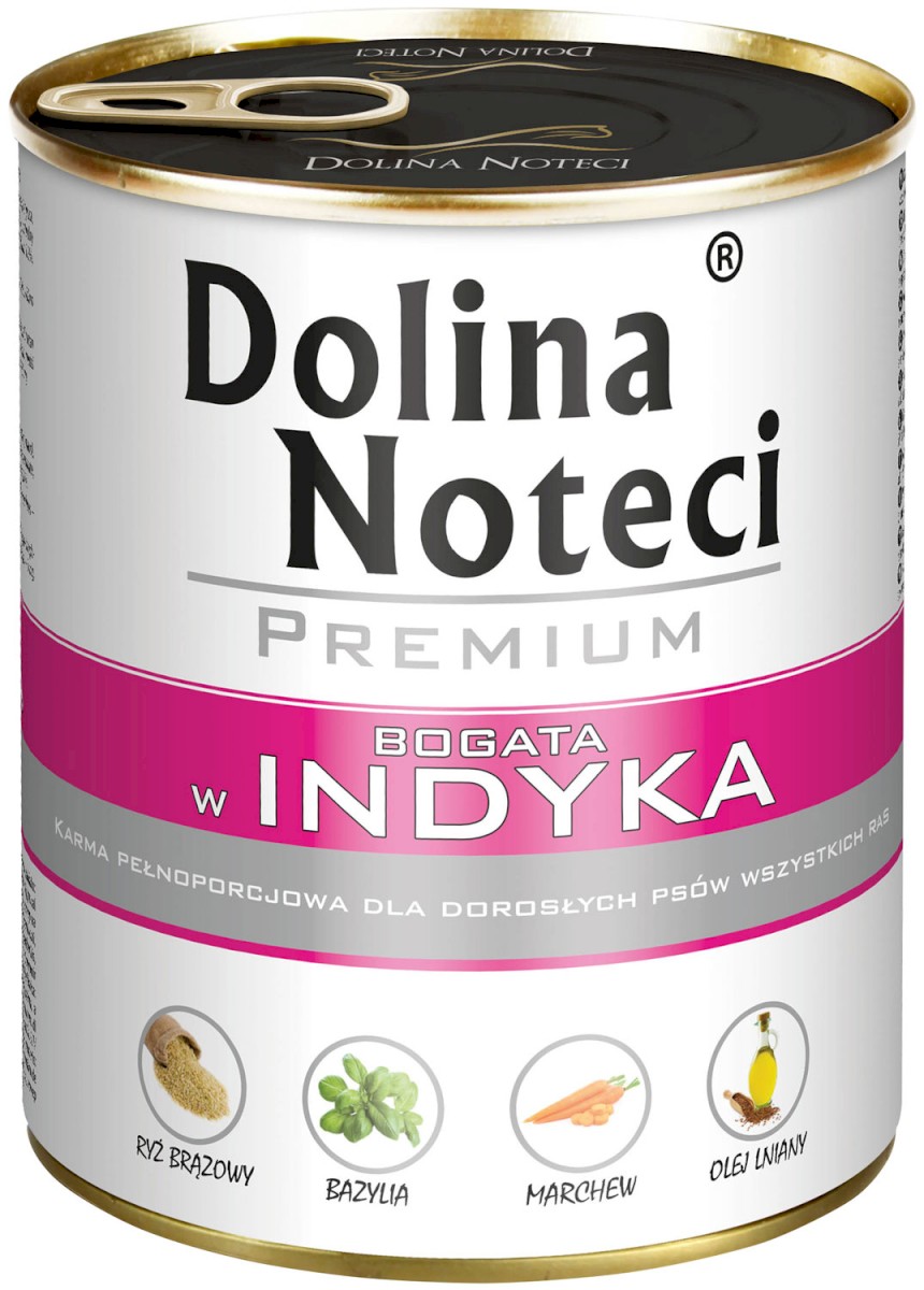 Mokry pokarm dla dorosłych psów wszystkich ras z indykiem puszka