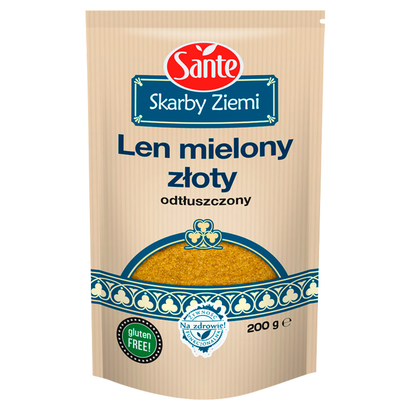 Len mielony złoty (odtłuszczony)