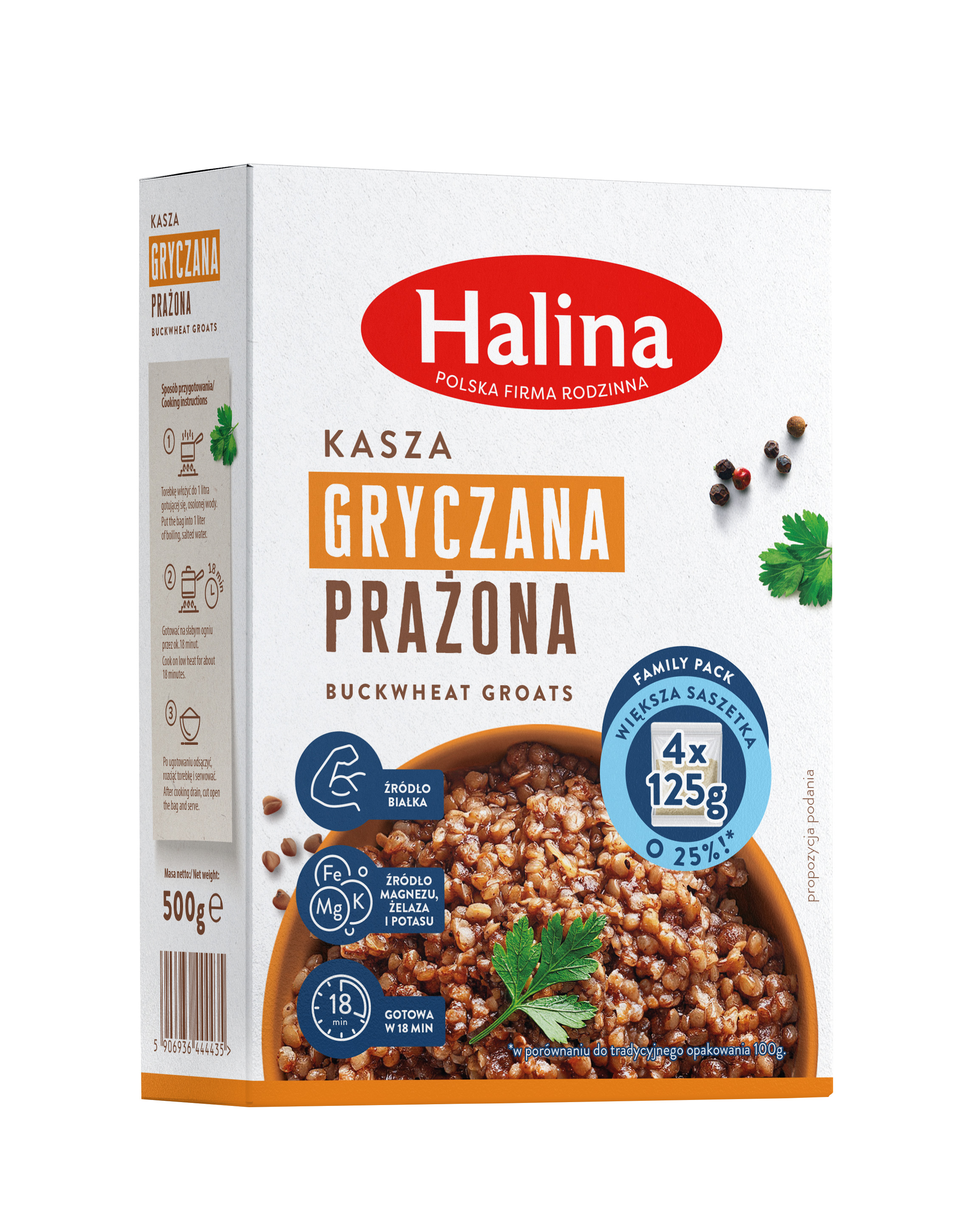 Kasza gryczana prażona (4x125g)