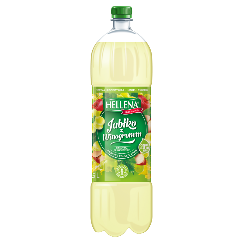 Napój o smaku jabłko z winogronem