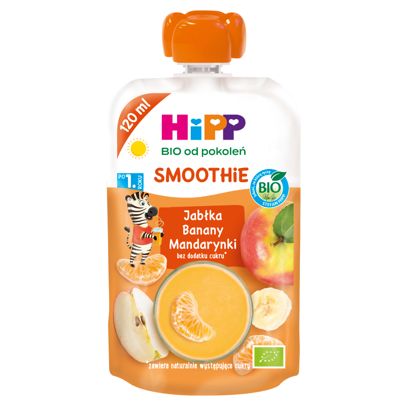 Smoothie Jabłka-Banany-Mandarynki po 1 roku BIO