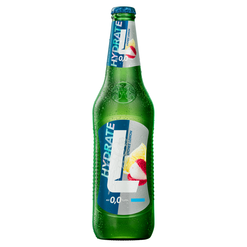 Active Hydrate Liczi i Cytryna Piwo bezalkoholowe (cena zawiera 1 zł kaucji za butelkę)
