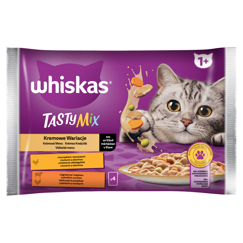 Mokra karma dla kotów - Kremowe wariacje (4 x 85g)