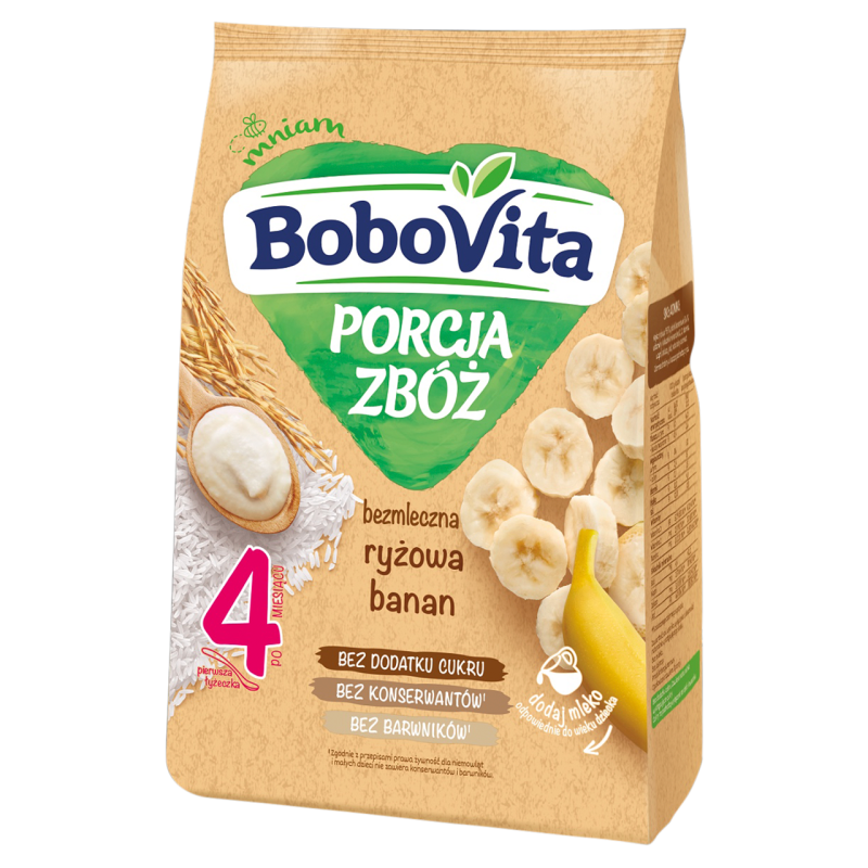 Kaszka bezmleczna ryżowa banan po 4 miesiącu