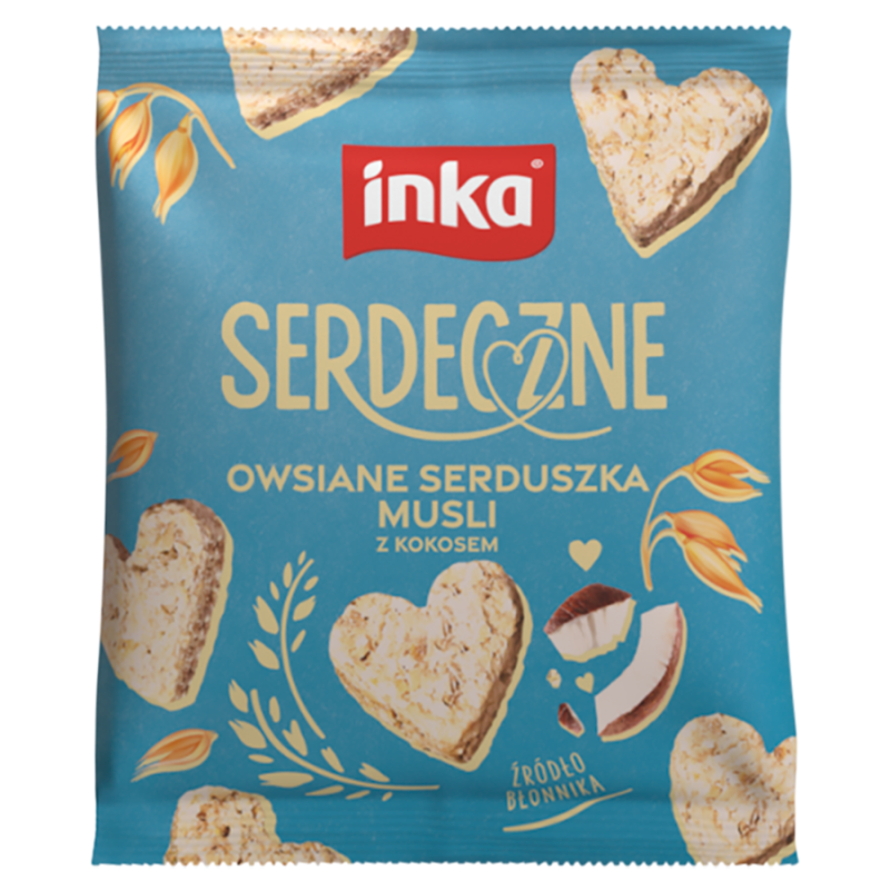 Owsiane serduszka musli z kokosem