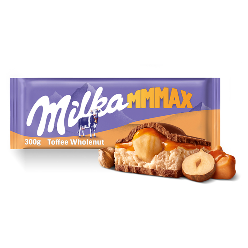 Czekolada mleczna Toffee Wholenut