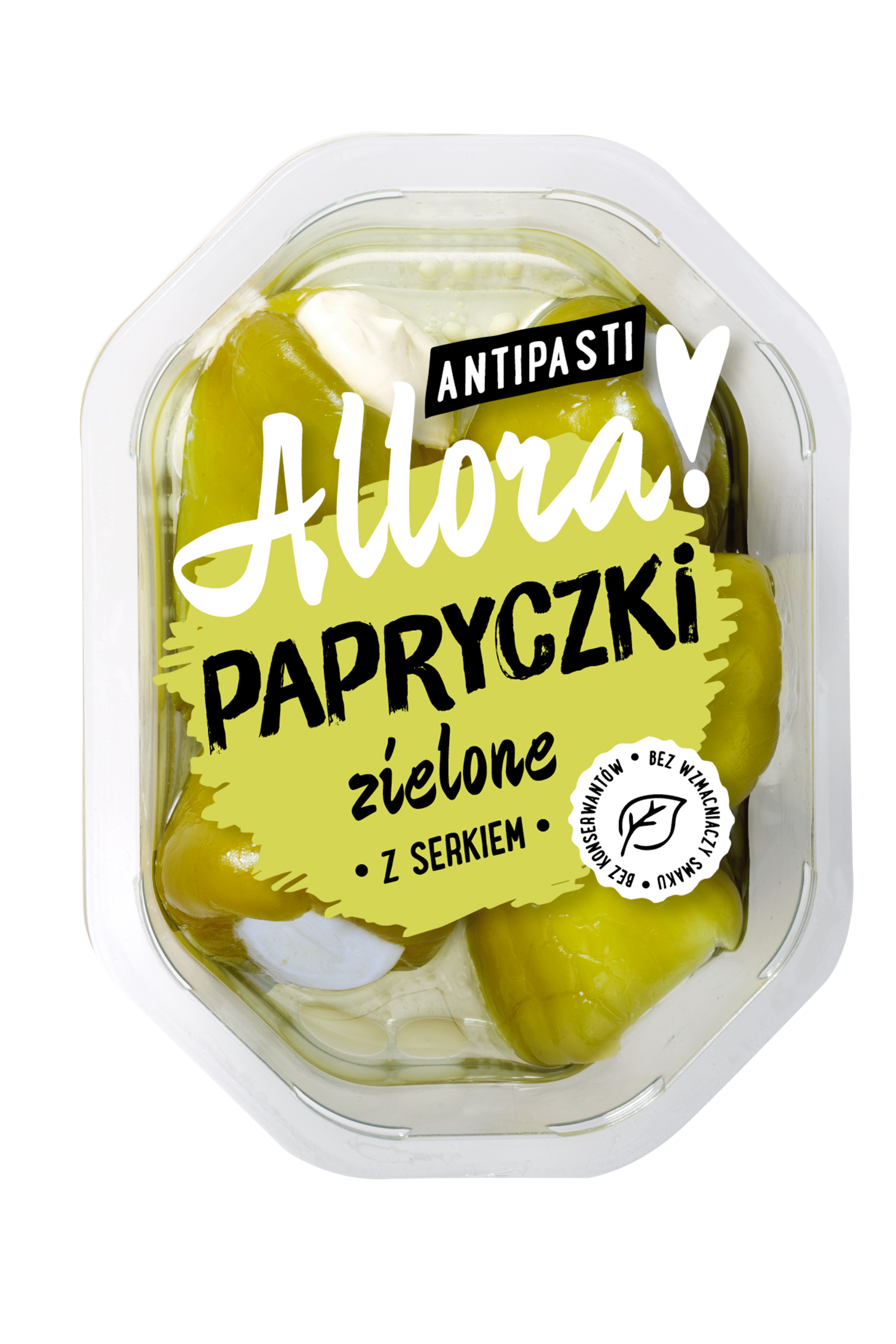 Zielone papryczki nadziewane serkiem