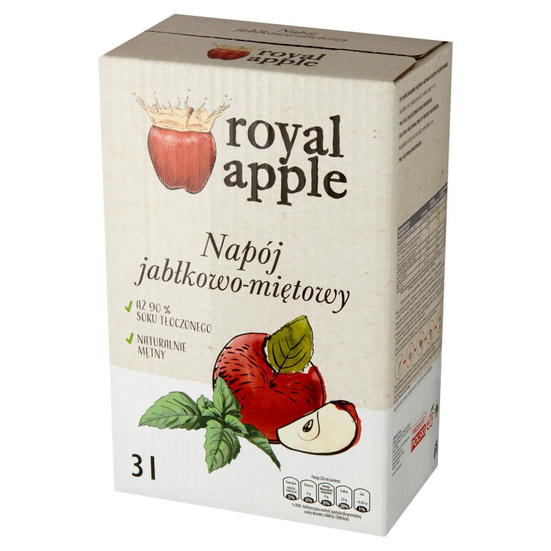 Sok jabłko - mięta w kartonie tłoczony