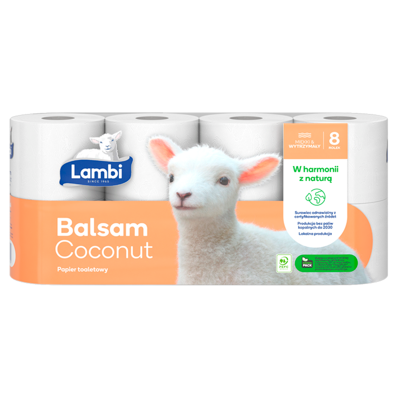 Papier toaletowy Balsam Coconut 8 rolek