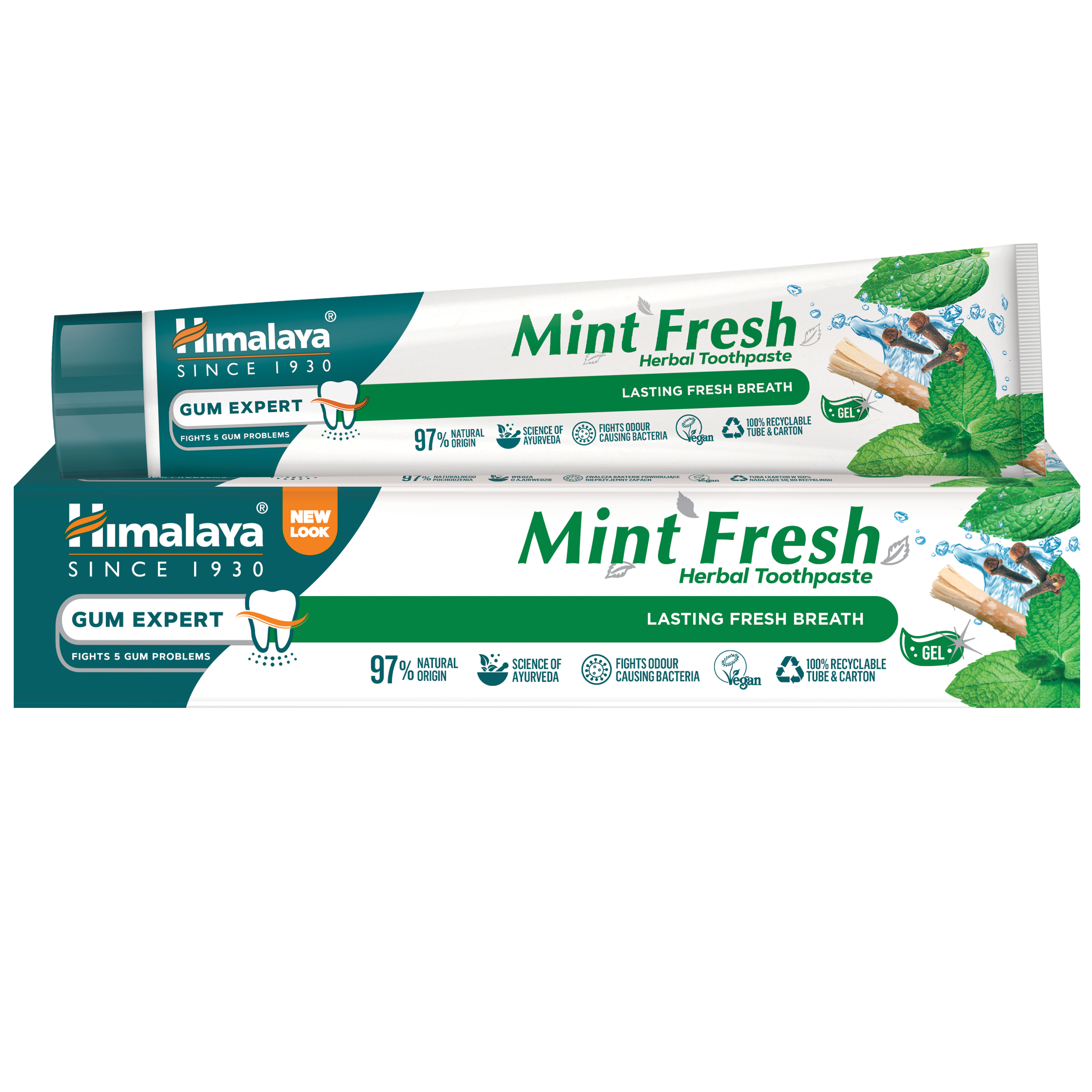 Ziołowa pasta na zdrowe dziąsła i świeży oddech Mint Fresh