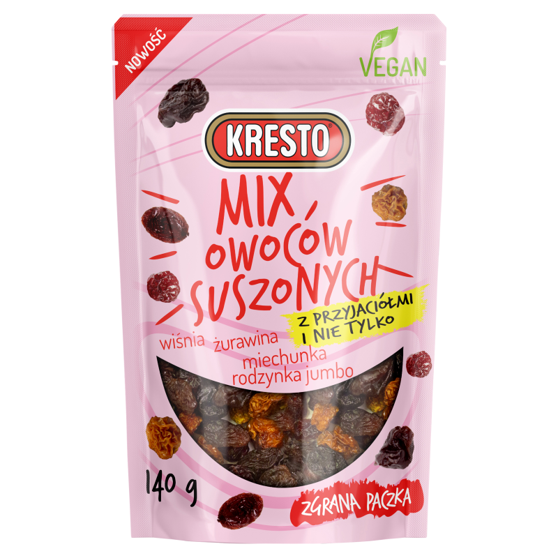 Mix owoców suszonych (wiśnia żurawina miechunka rodzynki)