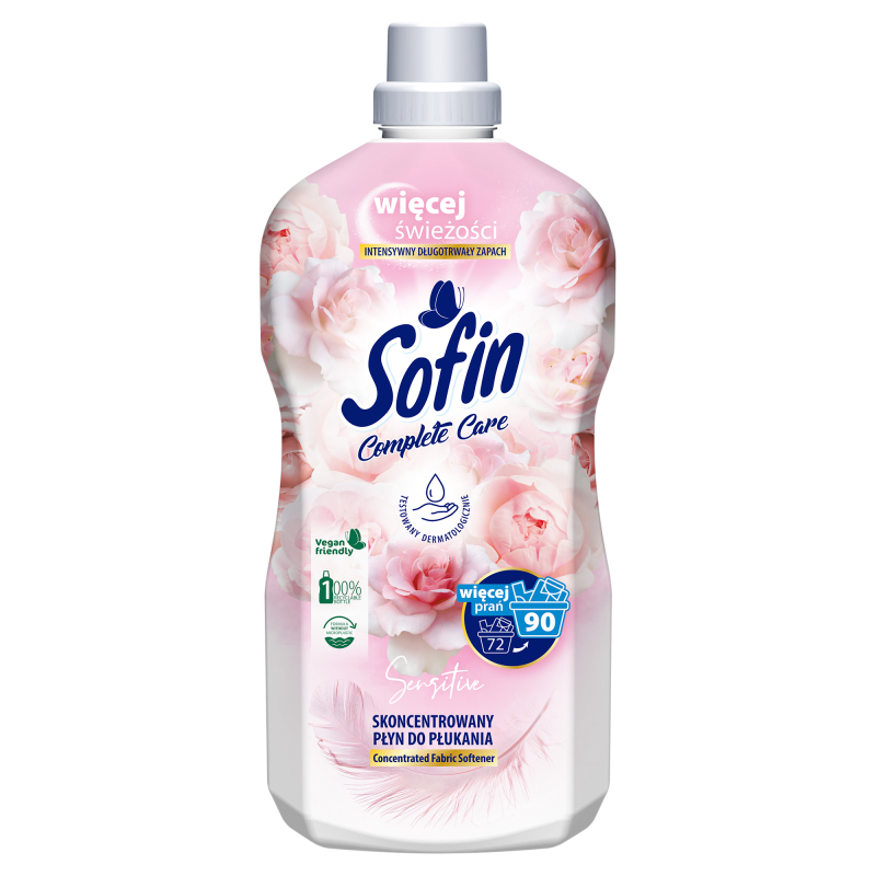 Skoncentrowany płyn do płukania 90 prań Sensitive 1800ml