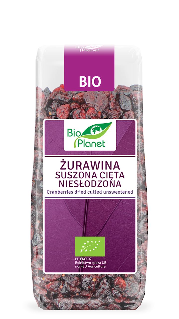 Żurawina suszona cięta (niesłodzona) BIO