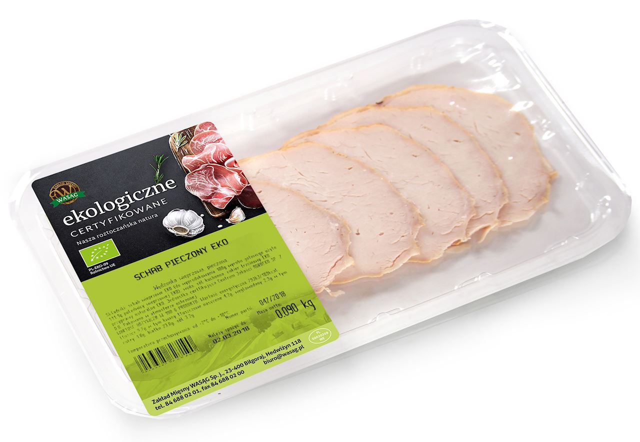 Schab pieczony plastry BIO