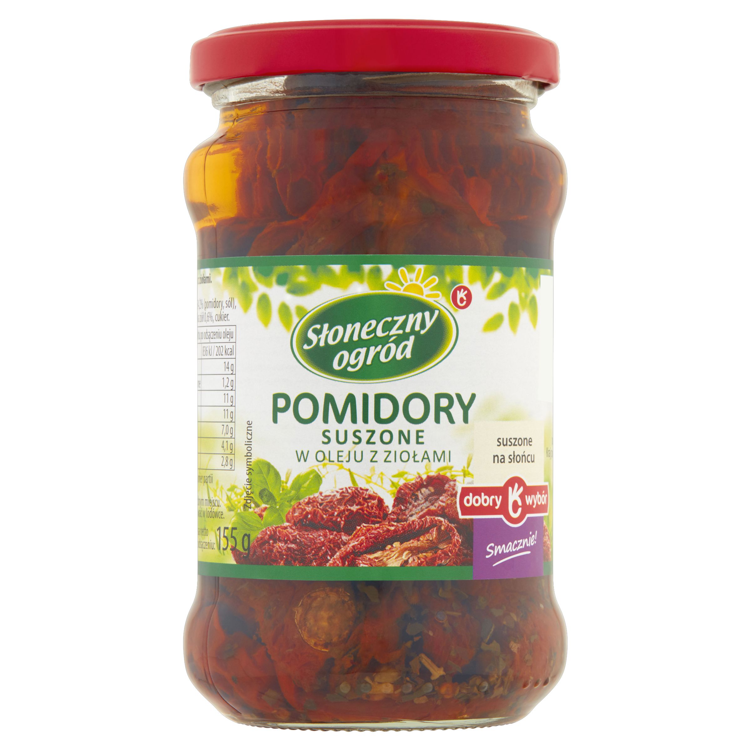 Pomidory suszone w oleju z ziołami
