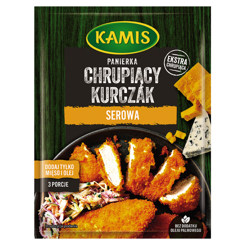 Chrupiący kurczak - panierka serowa