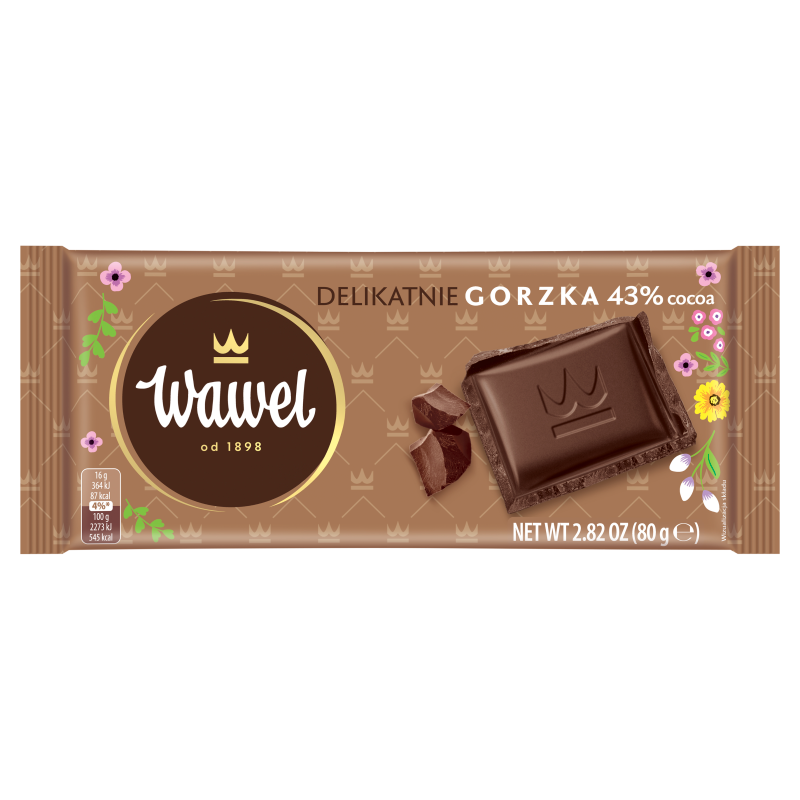Delikatnie gorzka 43%