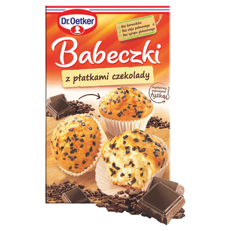 Babeczki z płatkami czekolady - mieszanka do wypieku