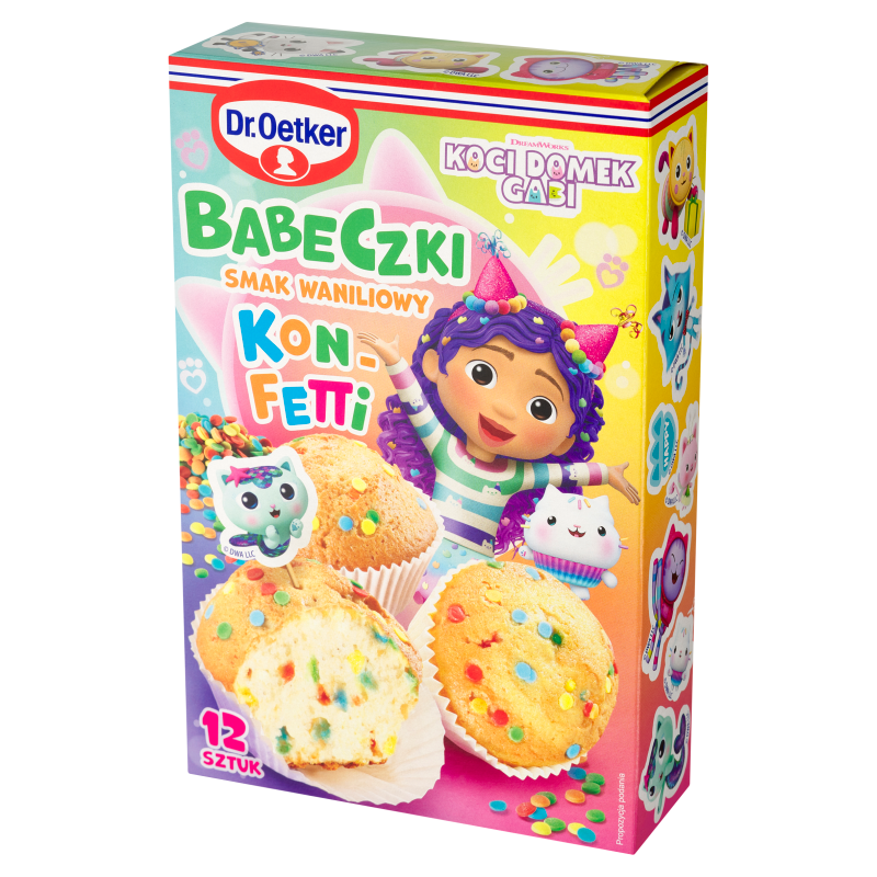 Babeczki konfetti o sm. waniliowym (KOCI DOMEK GABI)