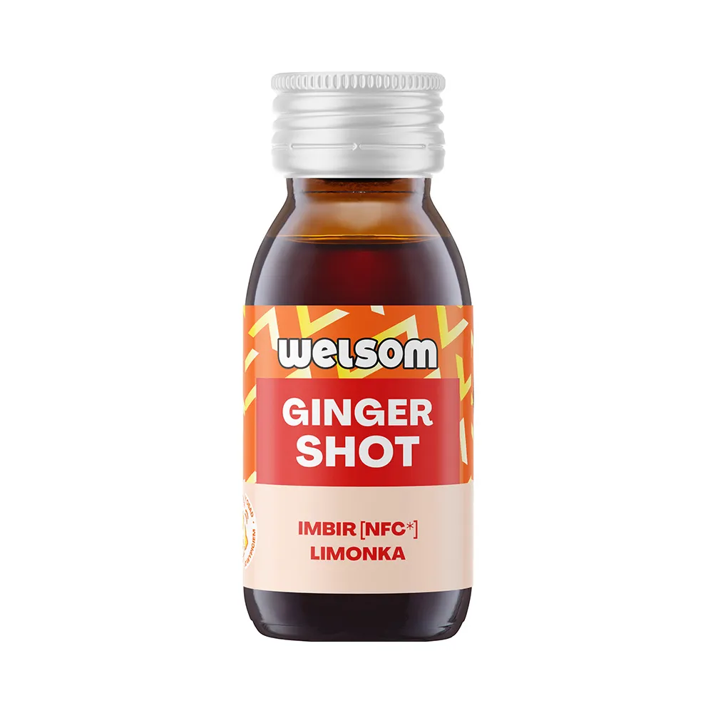 Shot GINGER z imbirem i limonką - suplement diety