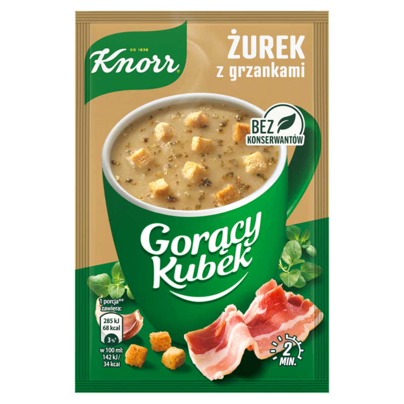 Żurek z grzankami