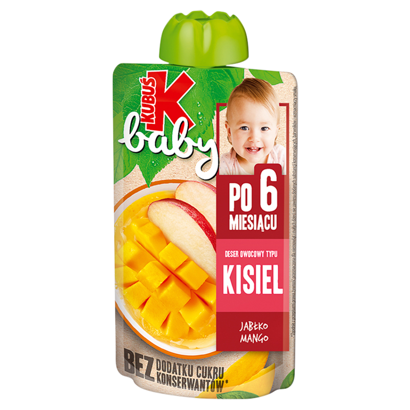 Mus deser owocowy typu kisiel jabłko mango po 6 miesiącu