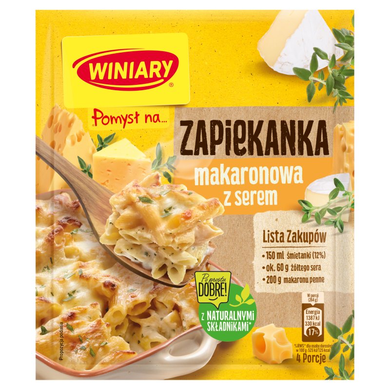 Zapiekankę makaronową z serem