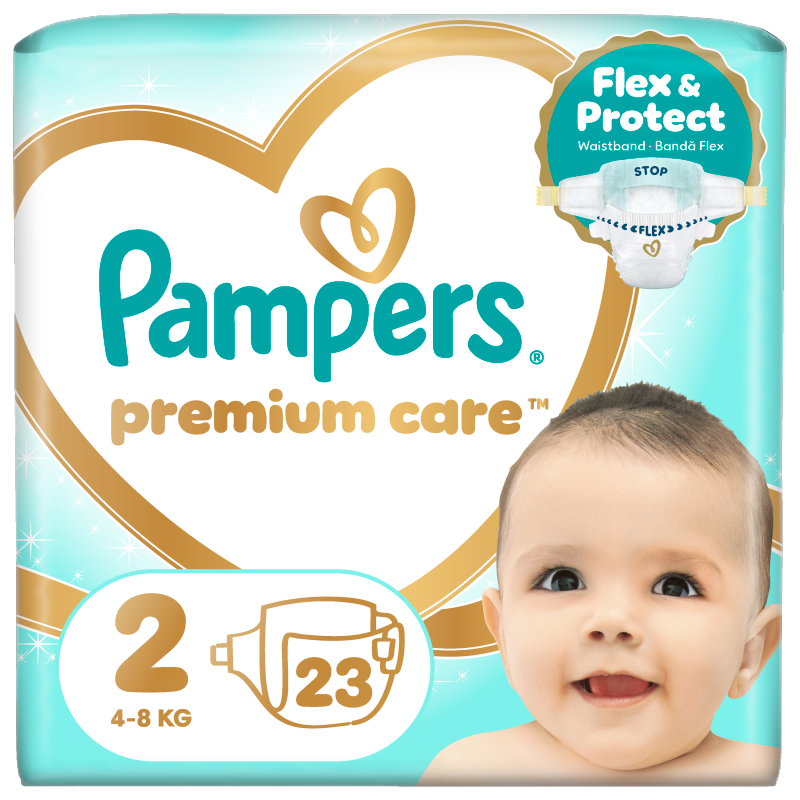 Pieluchy Rozmiar 2 (4-8kg) 23 szt.